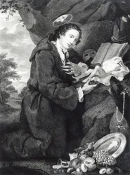 Sir Francis Dashwood (1708-81) adorando a Venus